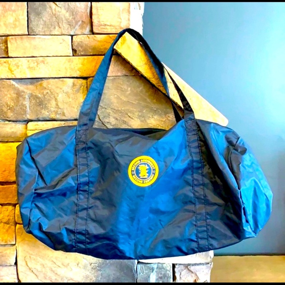 NRA | ILA Second Amendment Second Century | Blue & Yellow Zipper Duffle Bag Tote